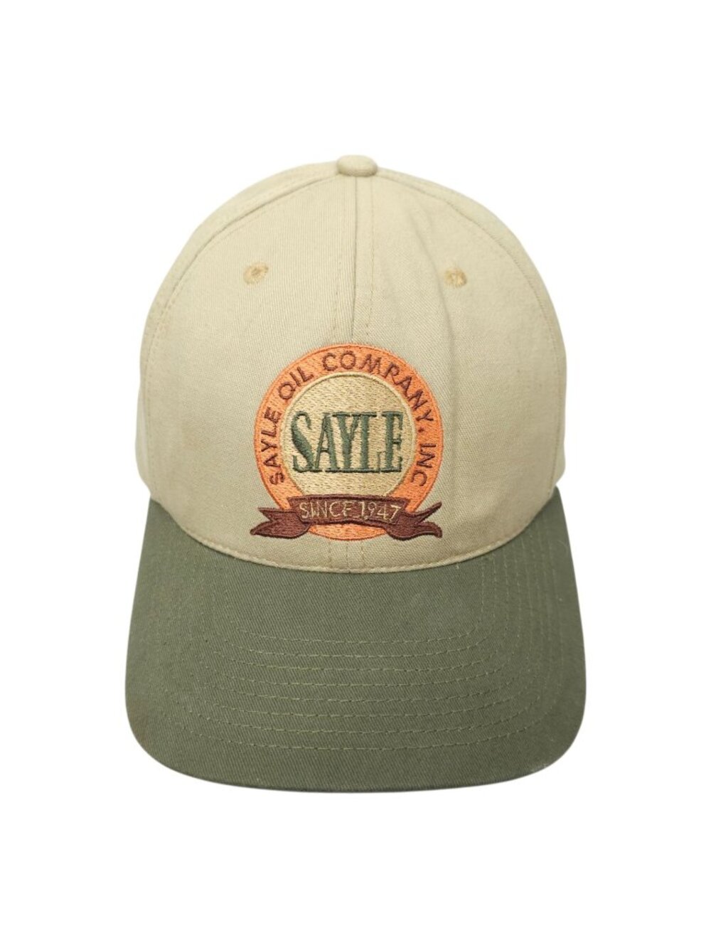 Sayle Oil Company Vintage Snapback Cap Hat Trucker Baseball Embroidered Logo